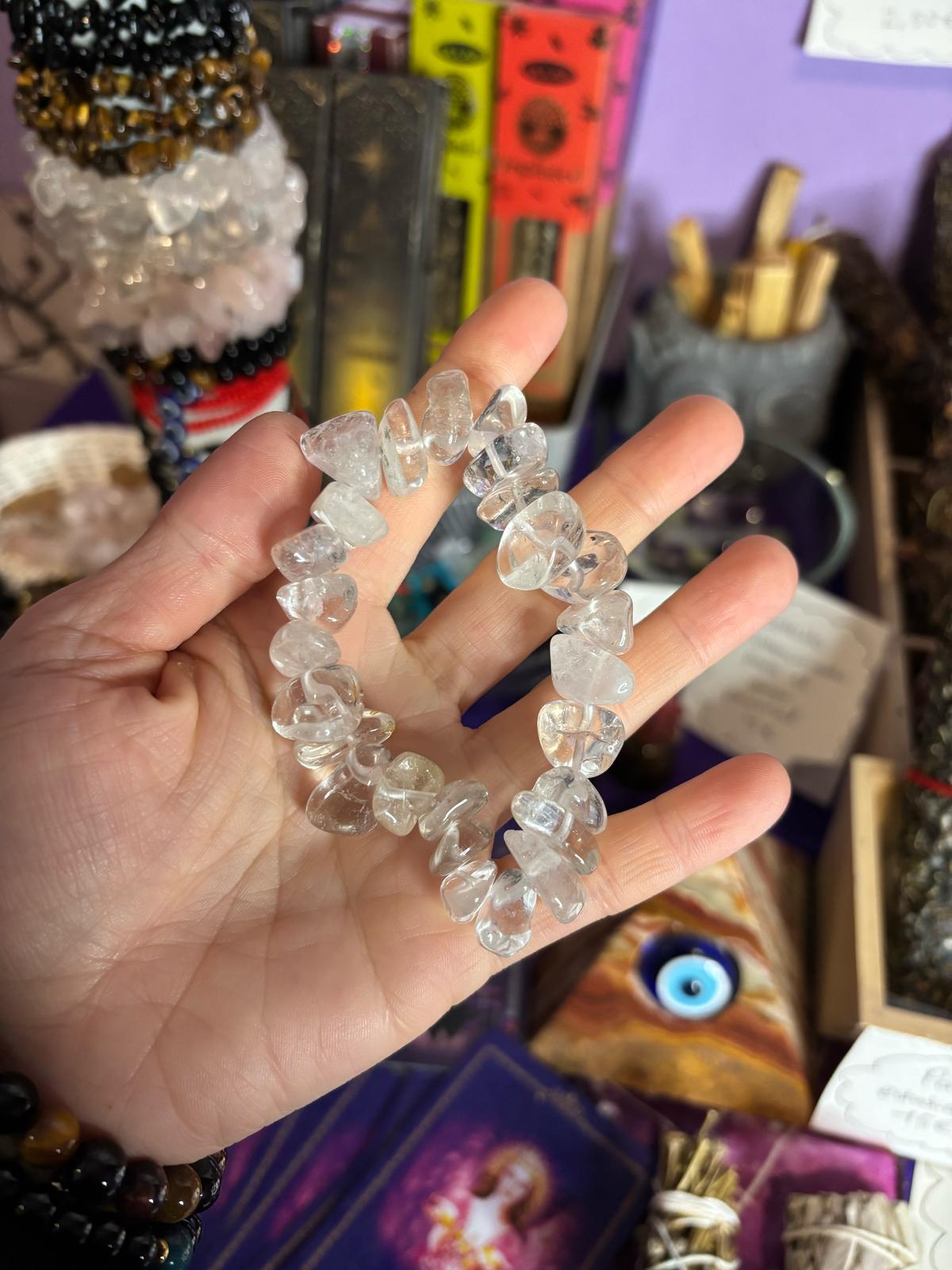 Pulsera de cuarzo blanco