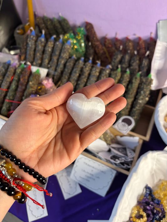Corazón de selenita