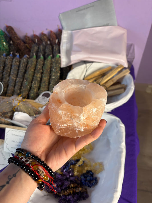 Portavelas sal del himalaya