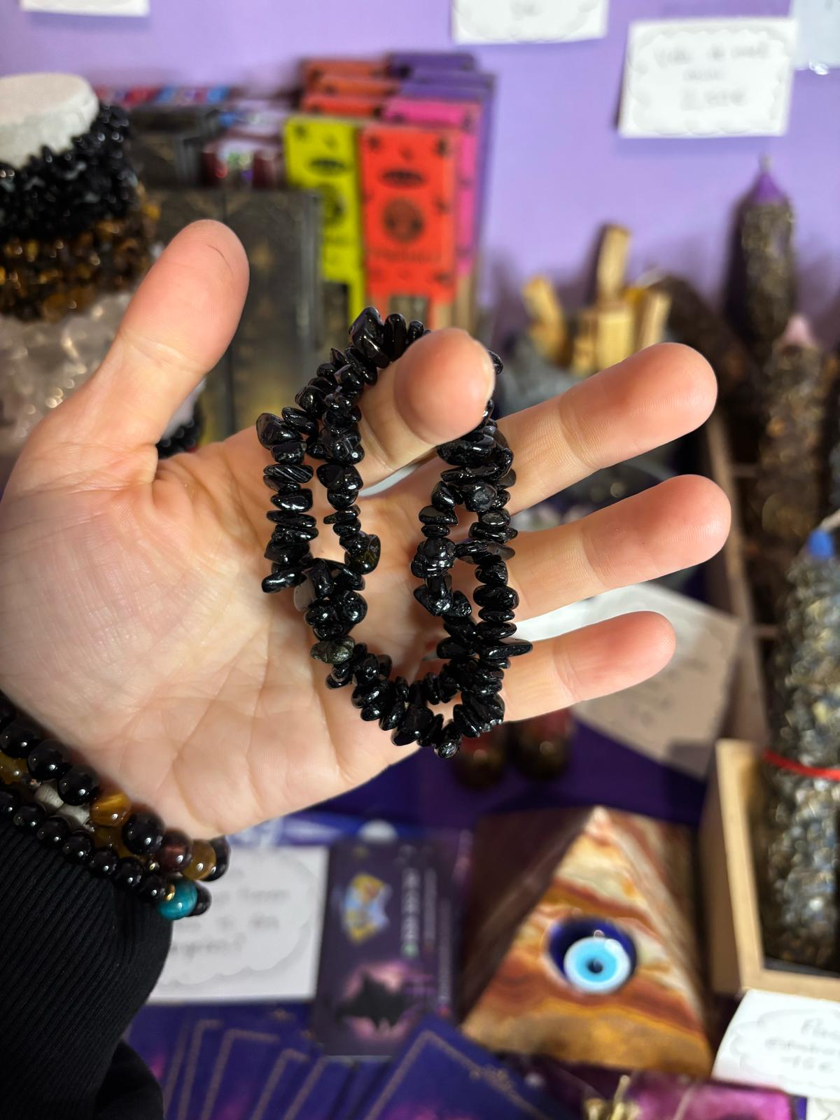 Pulsera turmalina negra