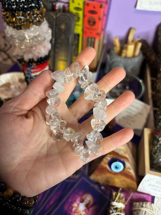 Pulsera de cuarzo blanco